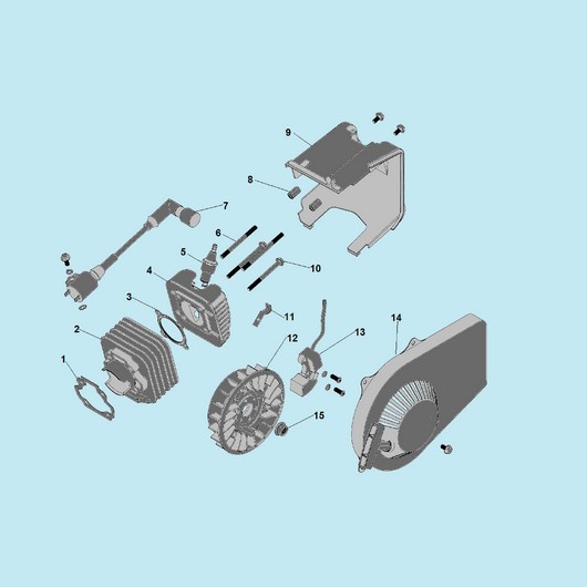 Стартер, магнето, маховик и цилиндр Champion GG951DC